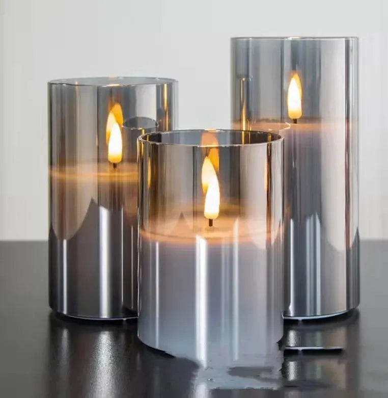 Electroplated Glass LED Electronic Candle Lights Wholesale Rechargeable - Bellarte Enchanté Electroplated Glass LED Electronic Candle Lights Wholesale Rechargeable